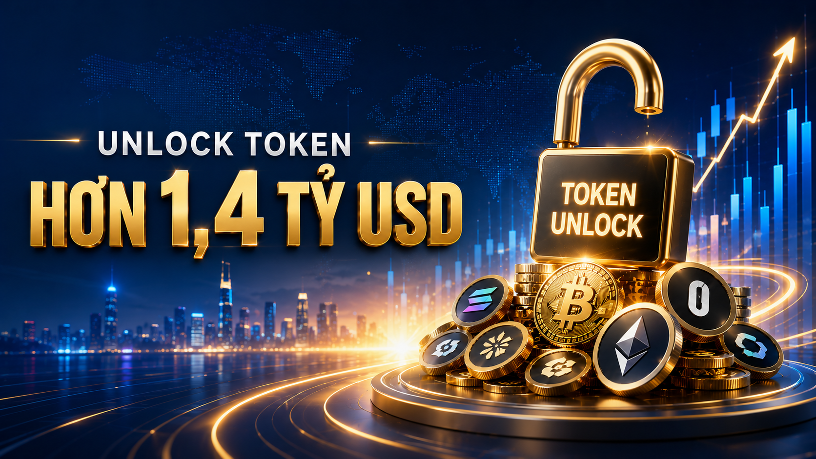 Lịch Unlock Token tháng 06/2026, hơn 1,4 tỷ USD sắp đổ bộ thị trường